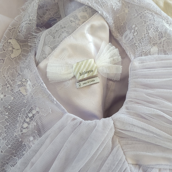 Bhldn Hitherto Anthropologie Fleur Fairycore Lavender Lace Corset Maxi Dress - Picture 4 of 13